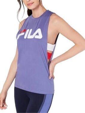 FILA Women's Purple Logo Activewear Tank